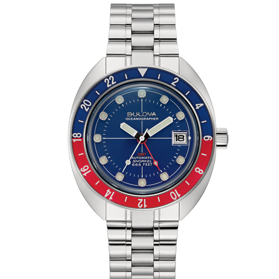 Relógio Bulova Oceanographer Devil Diver GMT Automático - 96B405