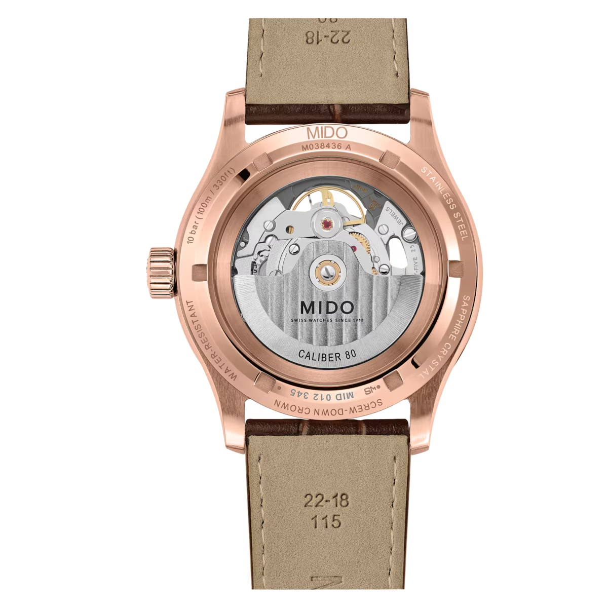 Relógio Mido Multifort Skeleton Vertigo - M038.436.36.061.00