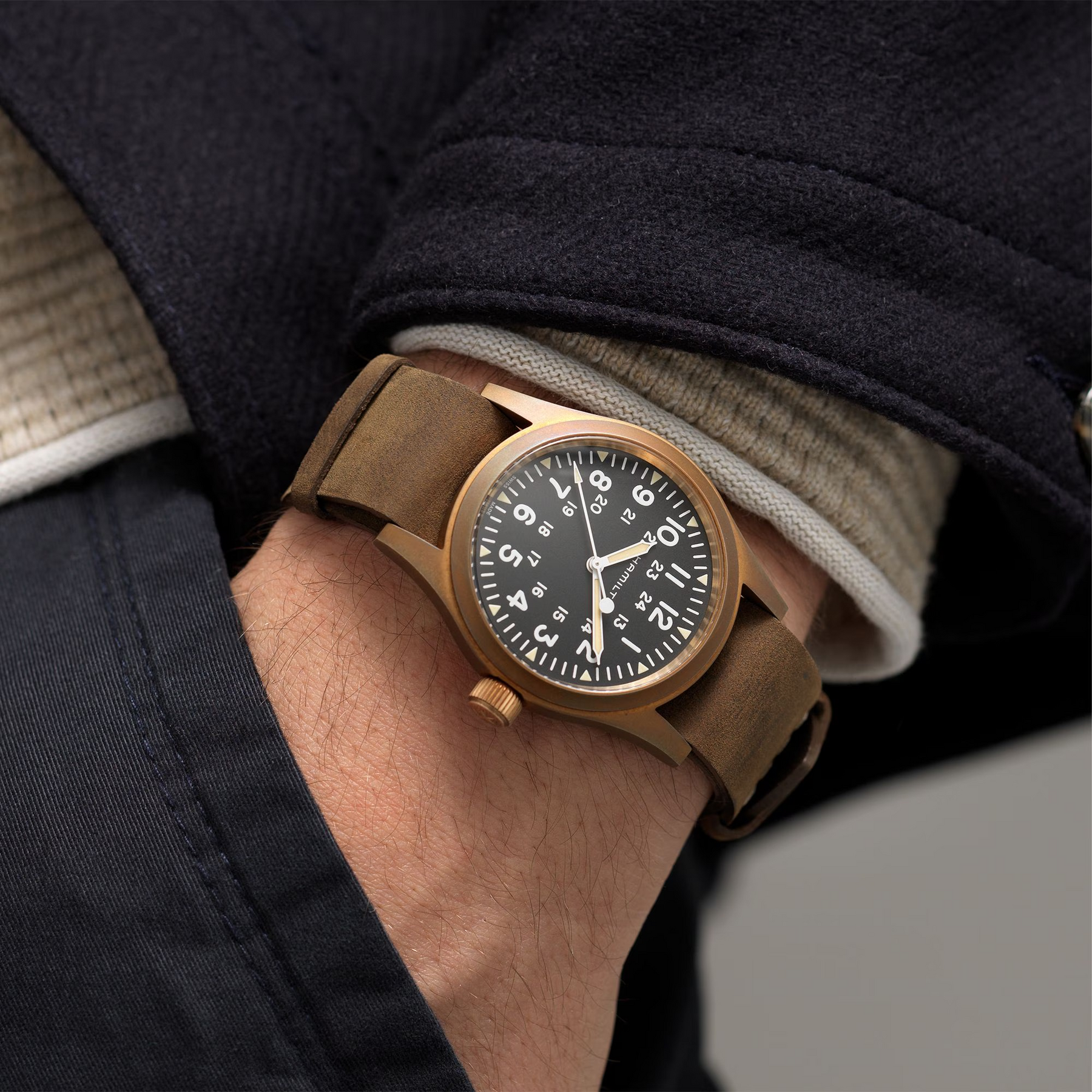 Relógio Hamilton Khaki Field Mechanical Bronze - H69459530