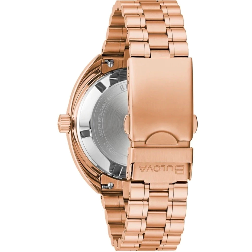 Relógio Bulova Oceanographer Devil Diver GMT Automático Rose 97B215