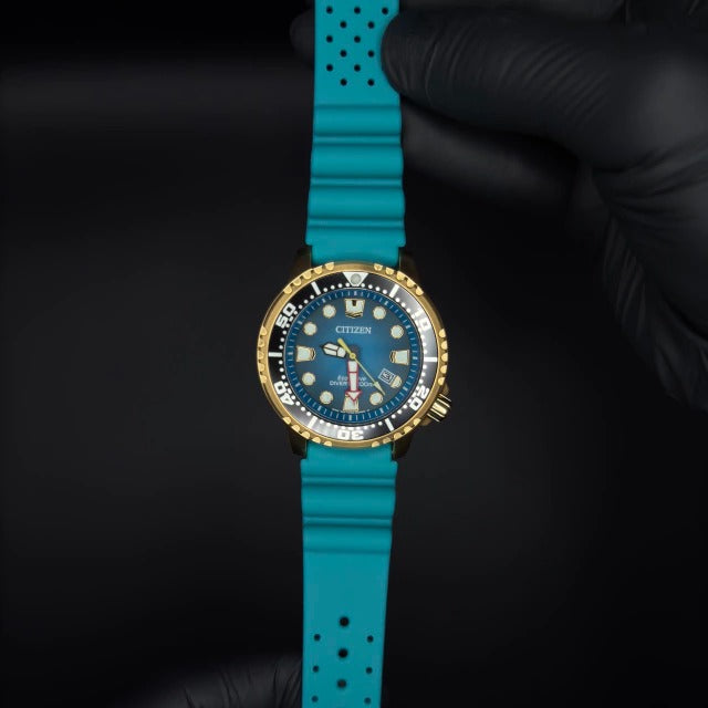 Relógio Citizen Aqualand Marine Azul Turquesa - BN0162-02X