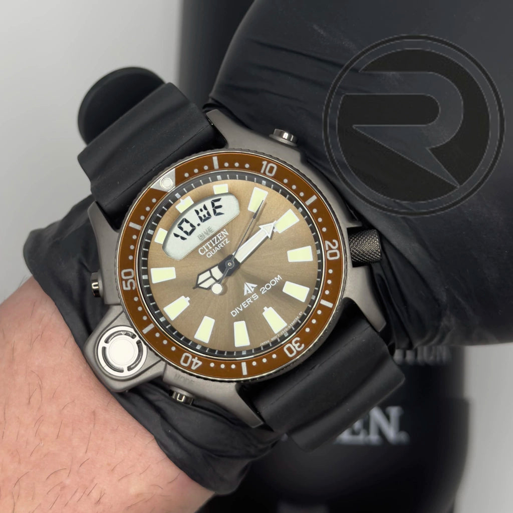 Relógio Citizen Aqualand I Relançamento Marrom Limited Edition - JP2007-17Y