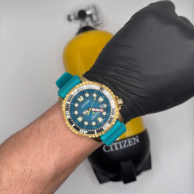 Relógio Citizen Aqualand Marine Azul Turquesa - BN0162-02X