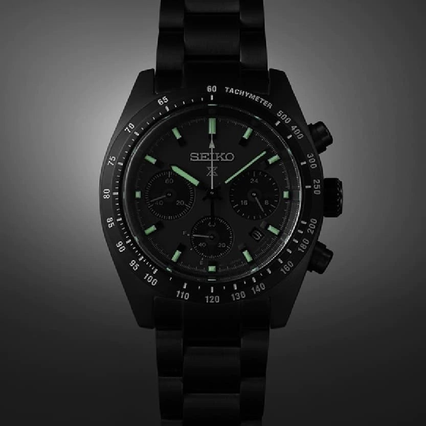 Relógio Seiko Prospex Speedtimer - SSC917 Black Séries Cronógrafo Solar