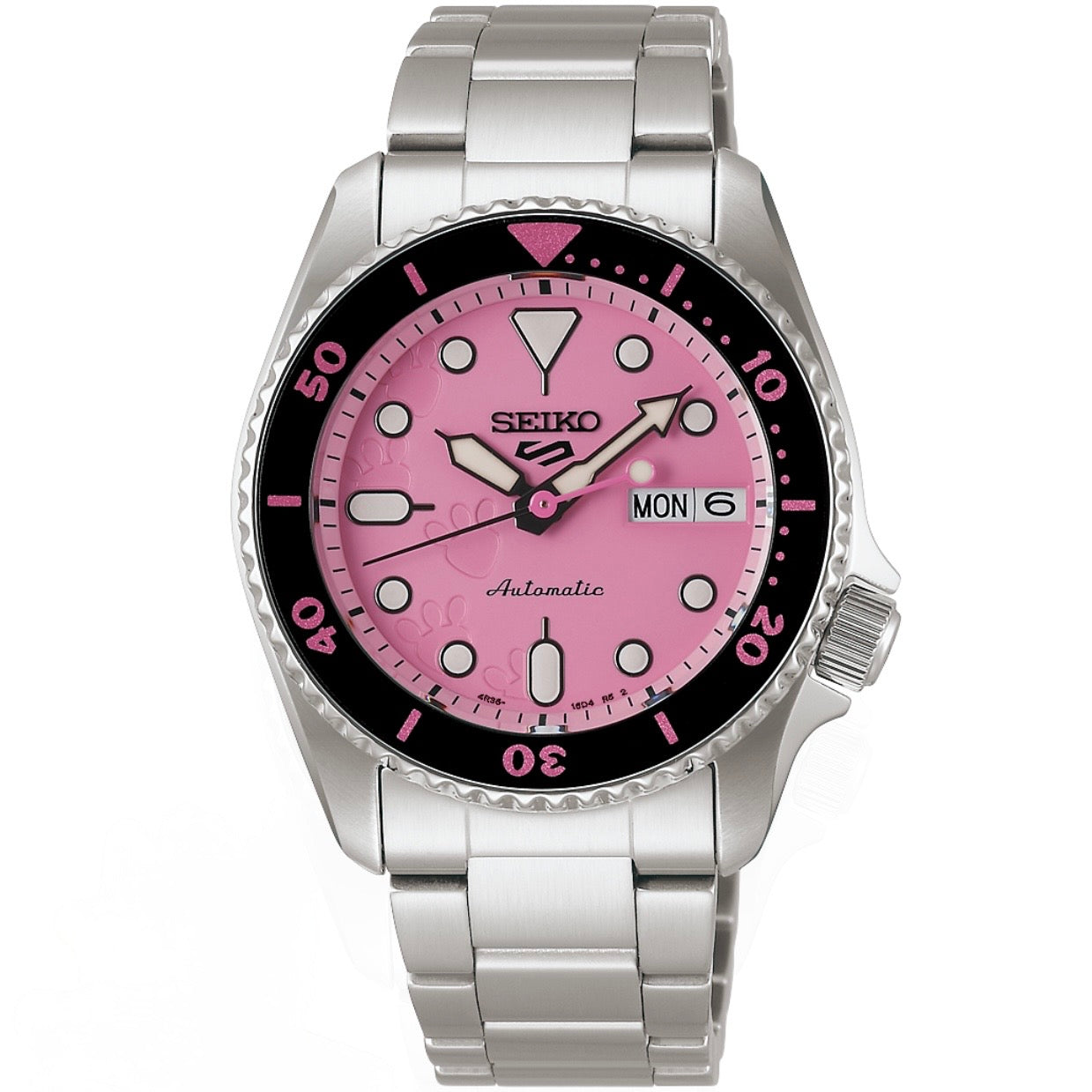 Relógio Seiko 5 Sports Limited Edition Pantera Cor de Rosa (JDM) SBSA321