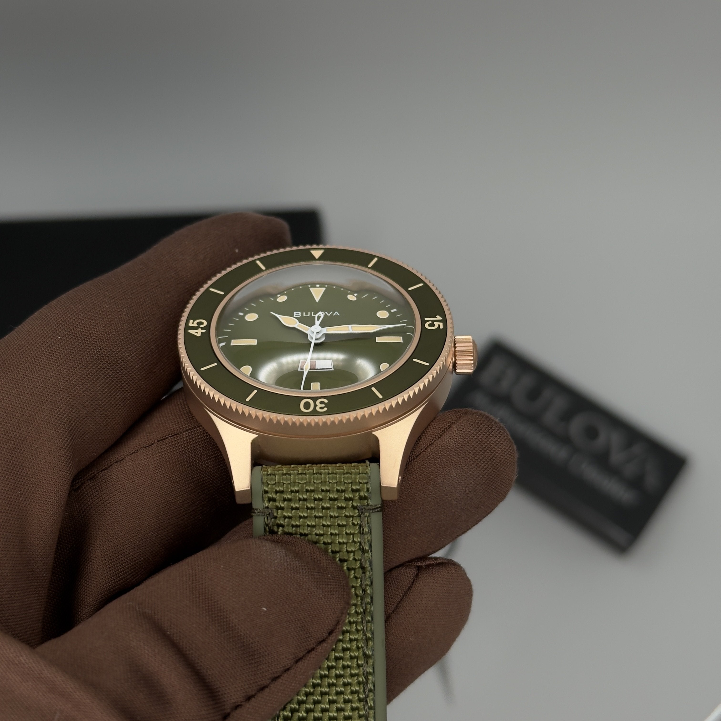 Bulova Mil Ship Automatic Watch - 98A324