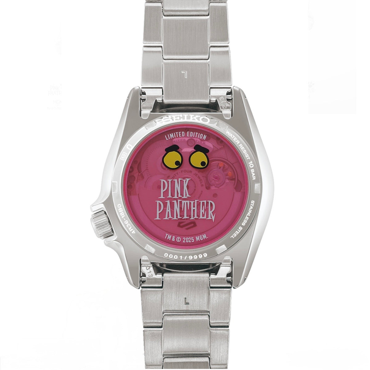 Relógio Seiko 5 Sports Limited Edition Pantera Cor de Rosa (JDM) SBSA321