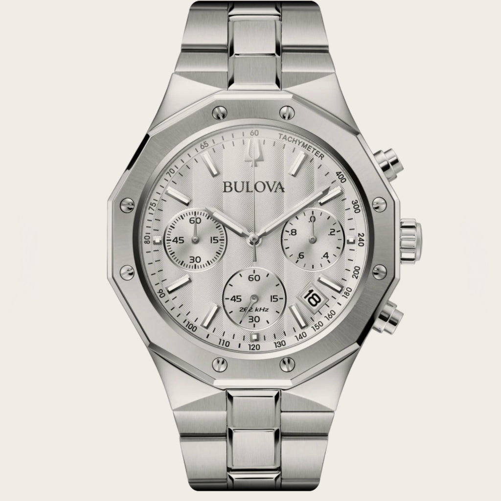 Bulova Classic Octagon Chronograph Watch - 96B408