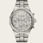 Bulova Classic Octagon Chronograph Watch - 96B408