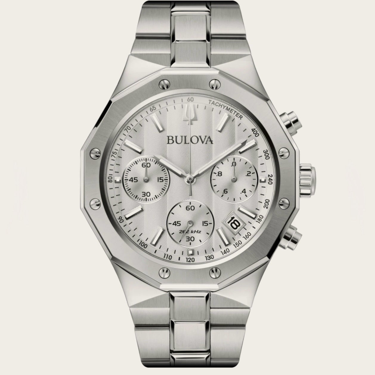 Bulova Classic Octagon Chronograph Watch - 96B408