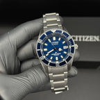 Reloj Citizen Fujitsubo Automático Titanio Azul - NB6021-68L