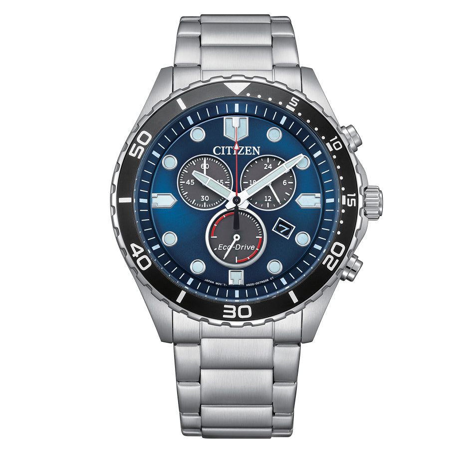 Citizen Eco-Drive Chrono Sporty-Aqua Watch - AT2560-84L