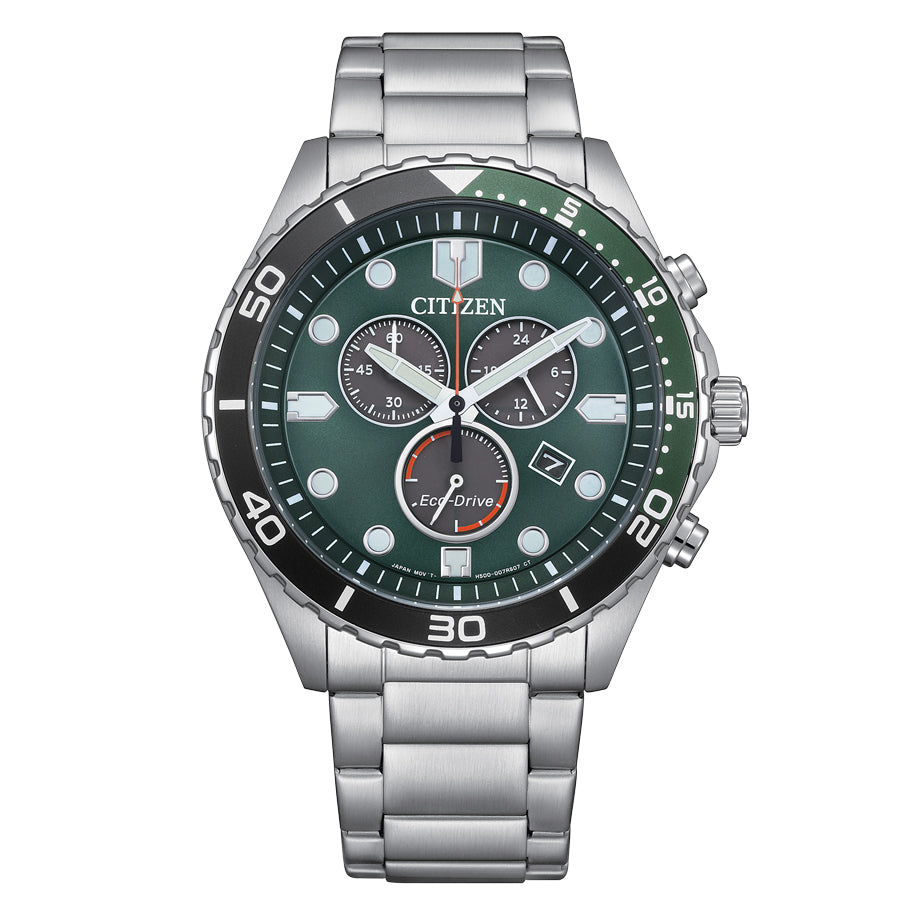 Citizen Eco-Drive Chrono Sporty-Aqua Watch - AT2561-81X