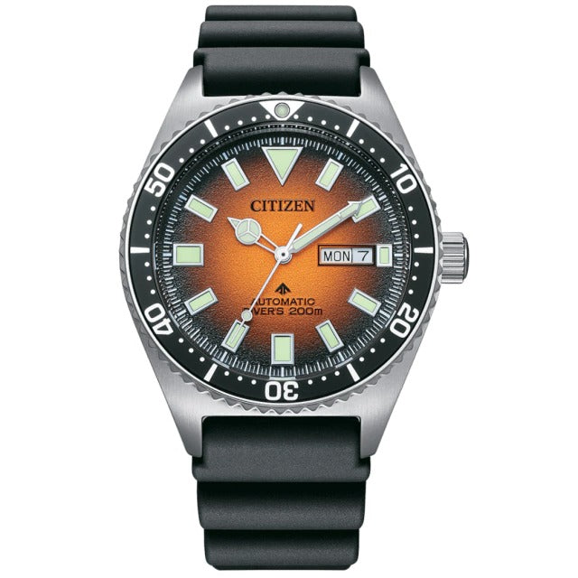 Relógio Citizen Automatic Laranja - NY0120-01Z