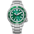 Citizen Aqualand Marine Green Steel Watch - BN0158-85X