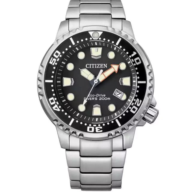 Citizen Aqualand Marine Black Steel Watch - BN0150-61E