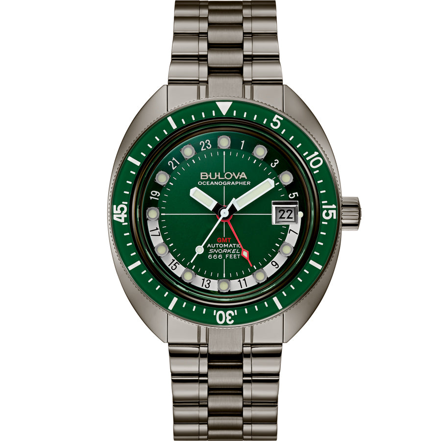 Reloj Bulova Oceanographer Devil Diver GMT Automático - 98B415
