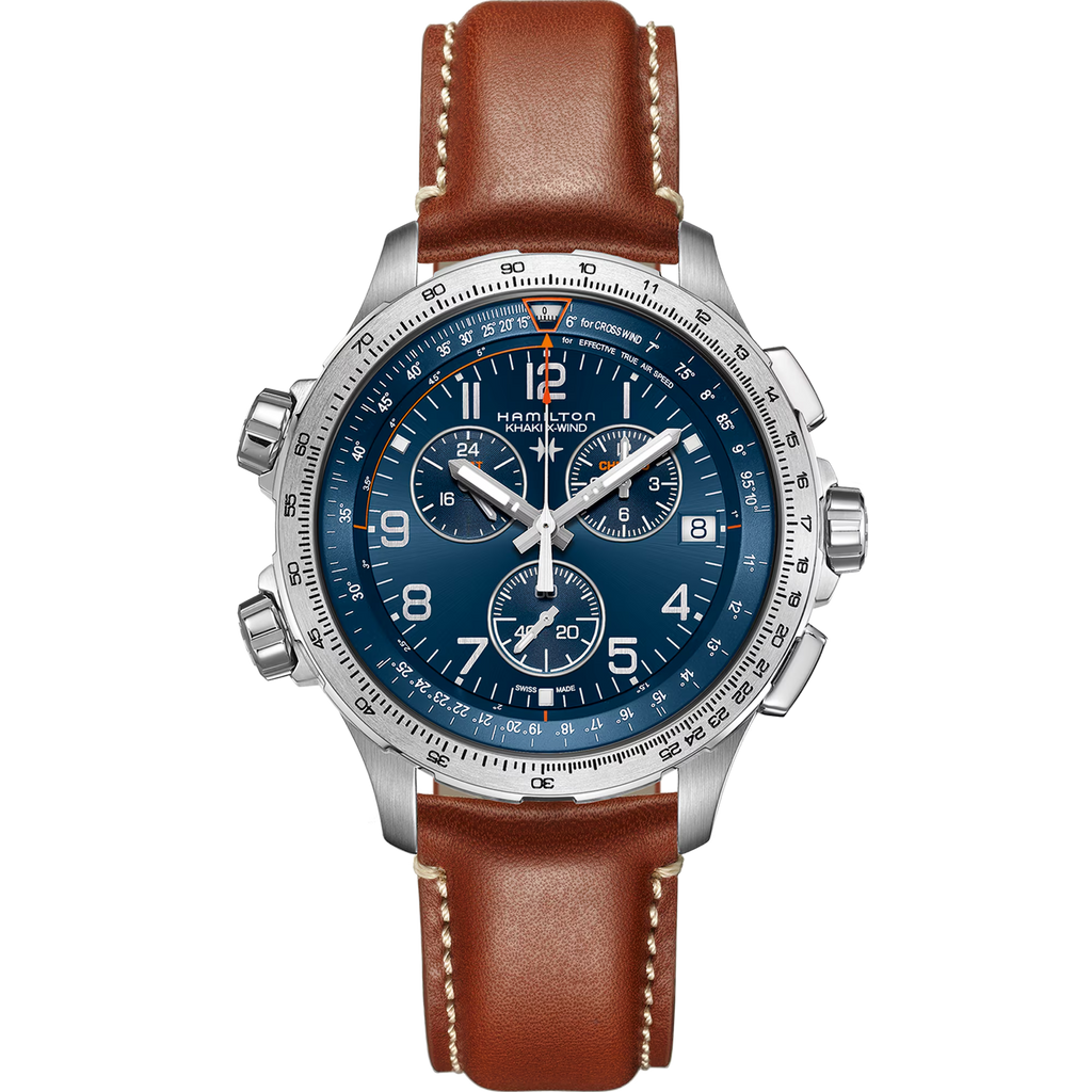 Relógio Hamilton Khaki Aviation X-Wind GMT Chrono Quartz 46mm - H77922541