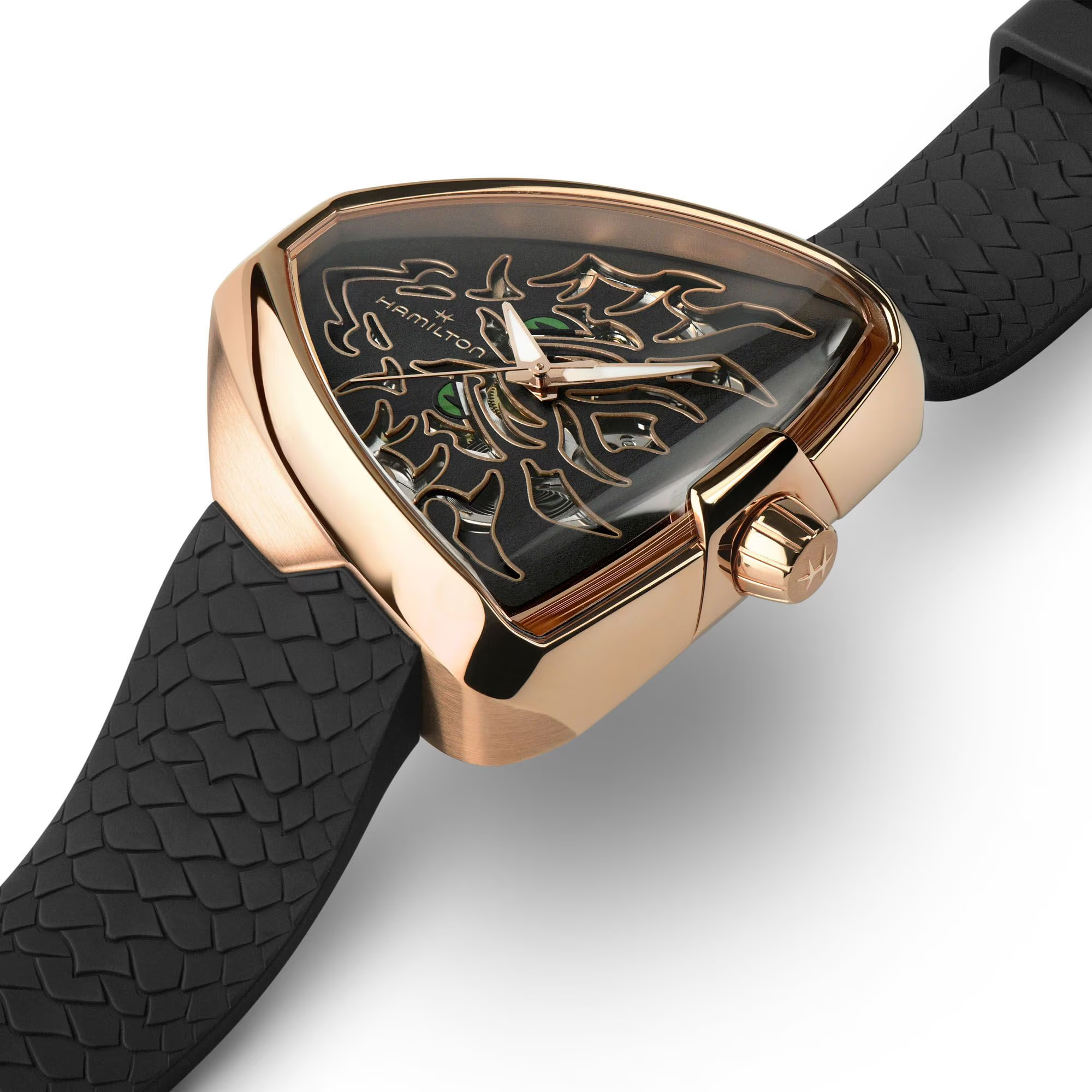 Relógio Hamilton Ventura Elvis80 Skeleton Auto 42mm x 45mm - H24525332