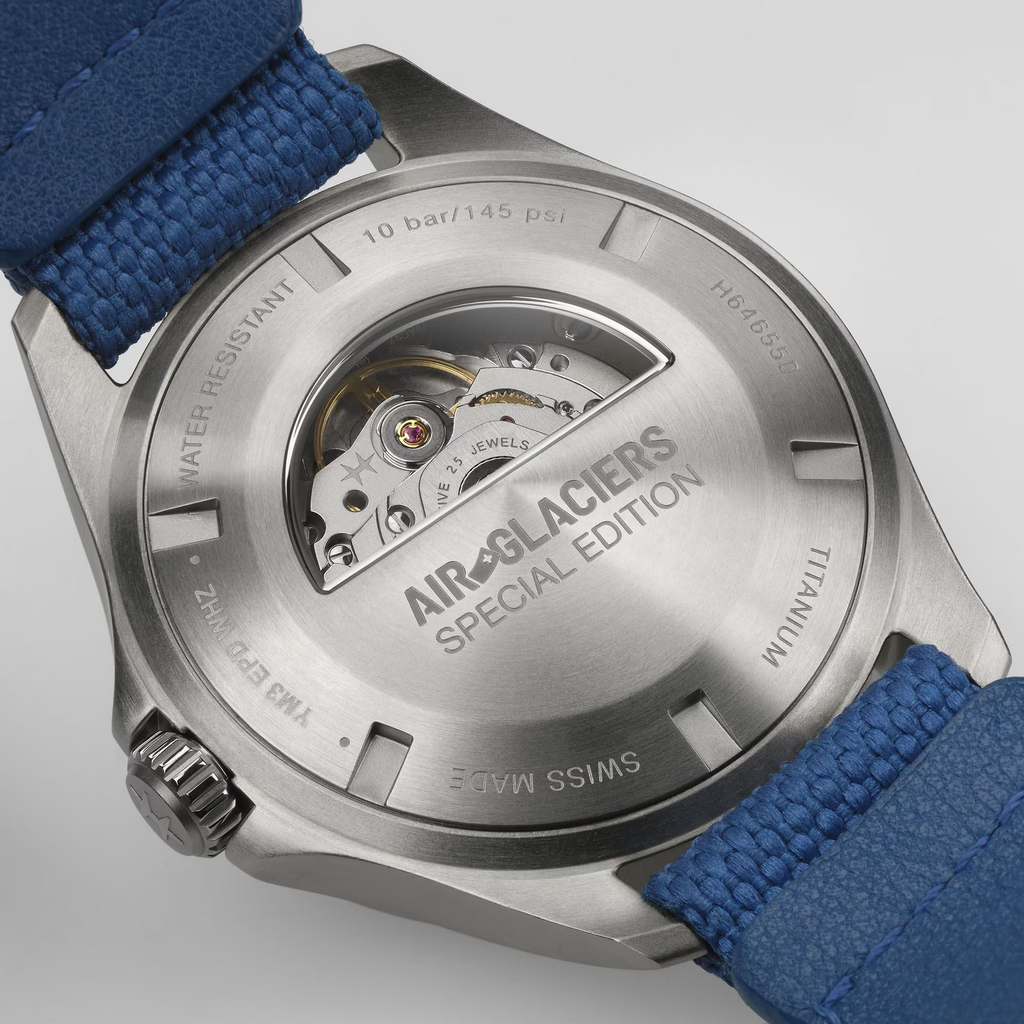 Relógio Hamilton Khaki Aviation Pilot Day Date Automatico - Air-Glaciers Edition 42mm - H64655941