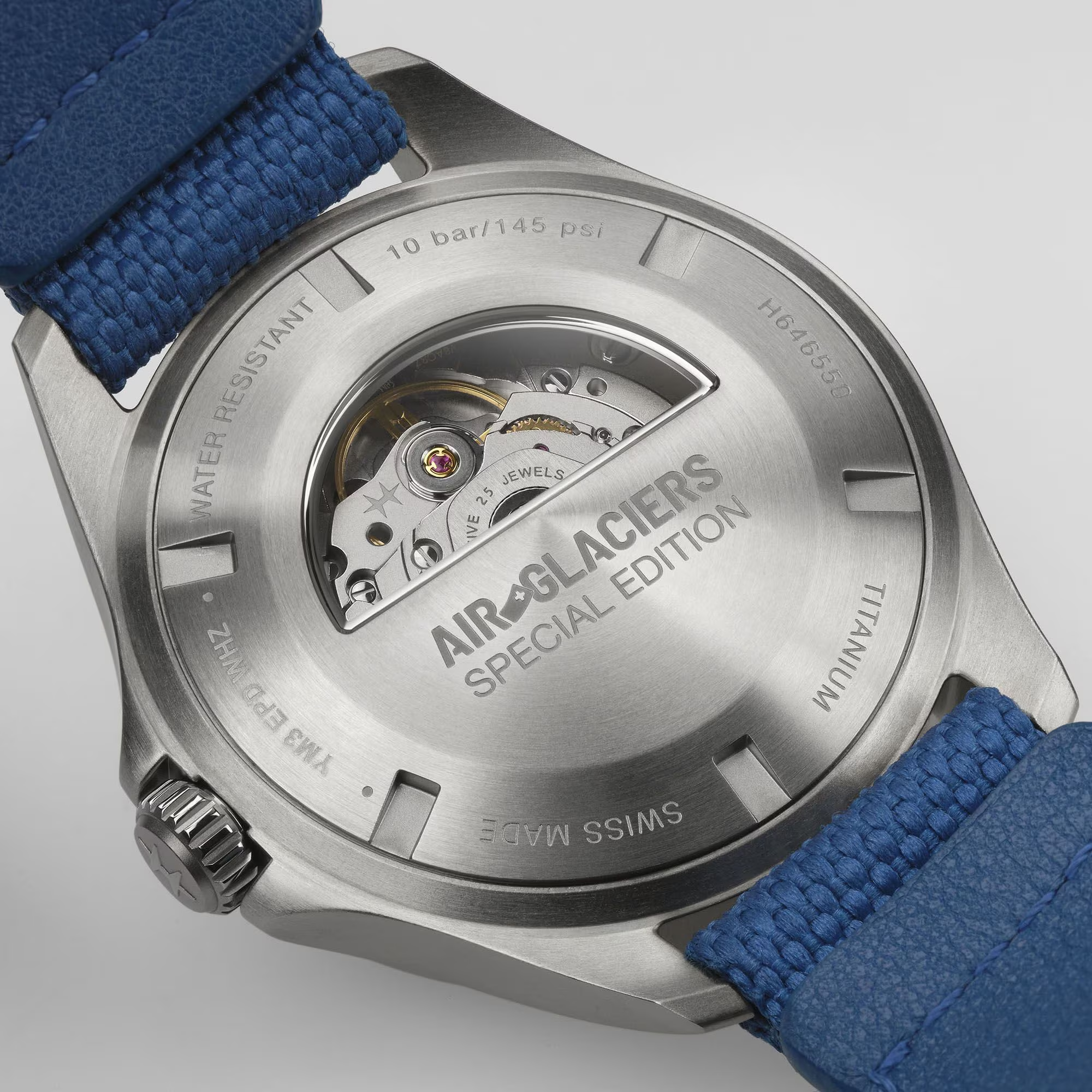Relógio Hamilton Khaki Aviation Pilot Day Date Automatico - Air-Glaciers Edition 42mm - H64655941