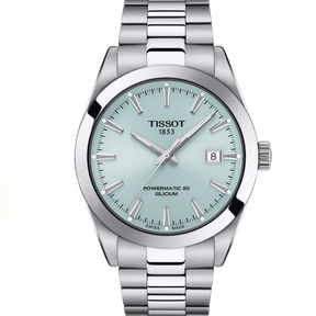 Relógio Tissot Gentleman Powermatic 80 Silicium Ice Blue T127.407.11.351.00