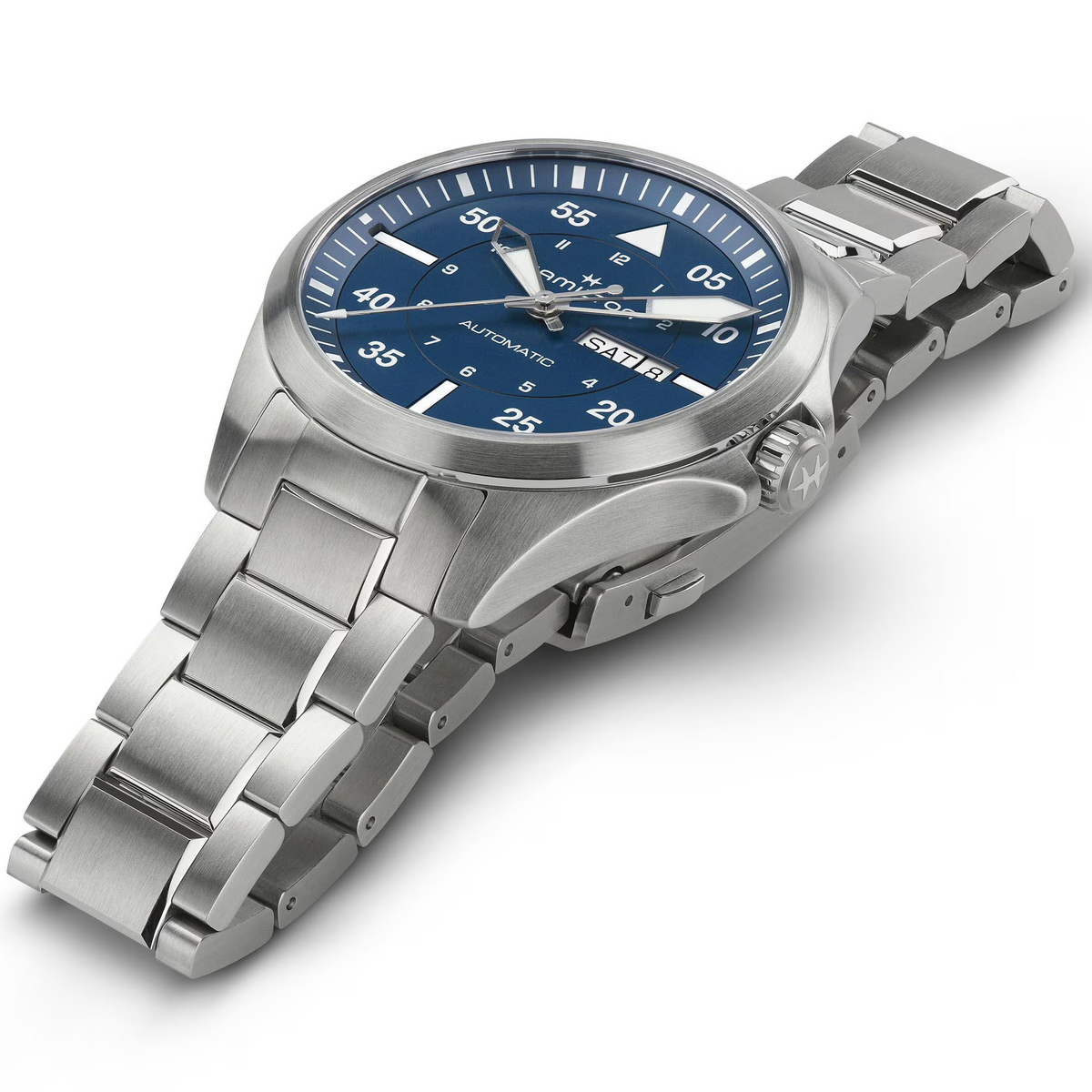 Relógio Hamilton Khaki Aviation Pilot Day Date Automatico 42mm - H64635140