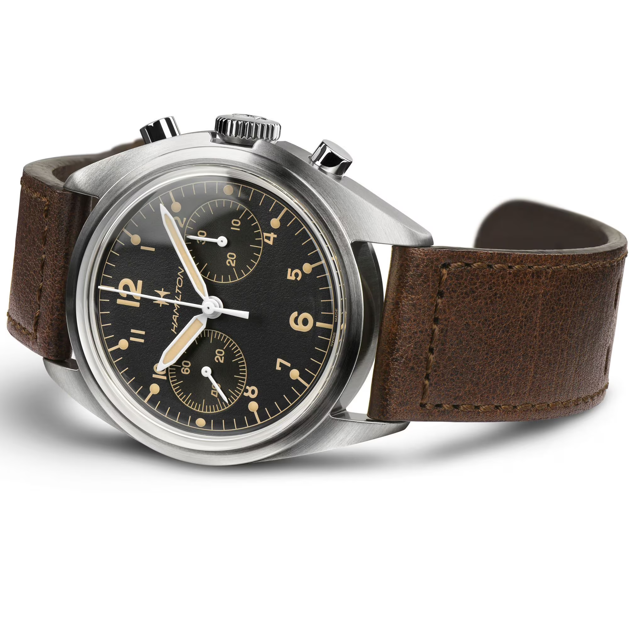 Relógio Hamilton Khaki Aviation Pilot Pioneer Mecanico Chrono 40mm - H76409530