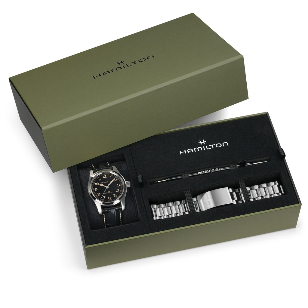 Reloj Hamilton Murph Khaki Field Automático Kit con Correa H70605732