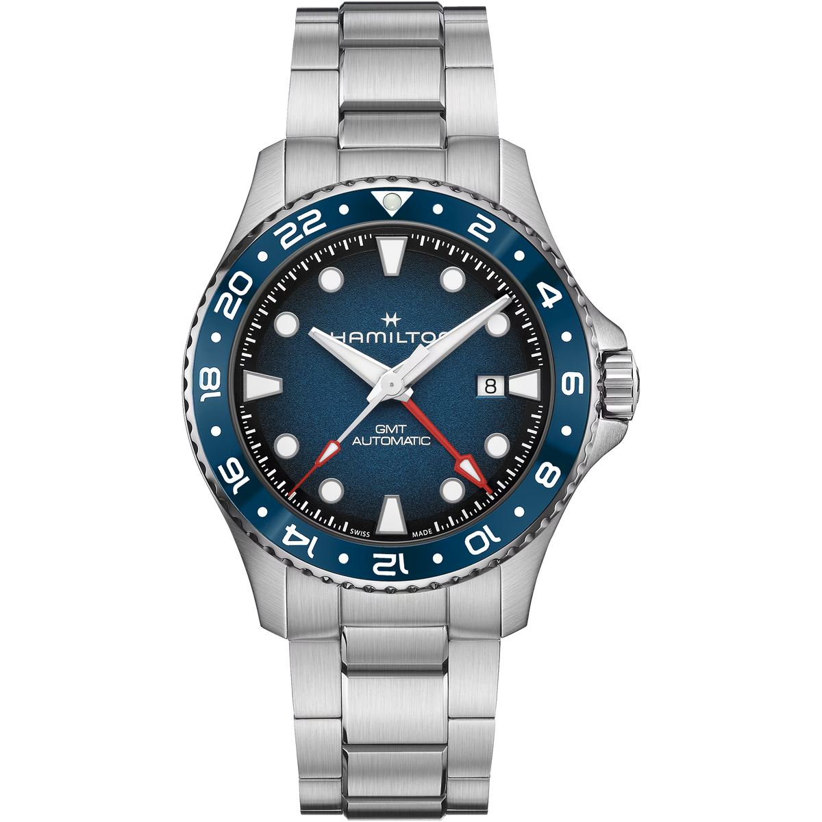 Relógio Hamilton Khaki Navy Scuba Auto GMT 43mm - H82535140