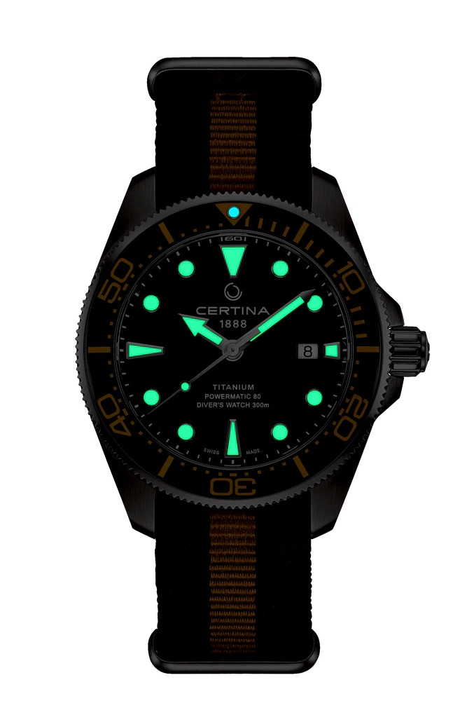 Relógio Certina DS Action  Diver 43 mm Powermatic 80 - C032.607.48.051.00