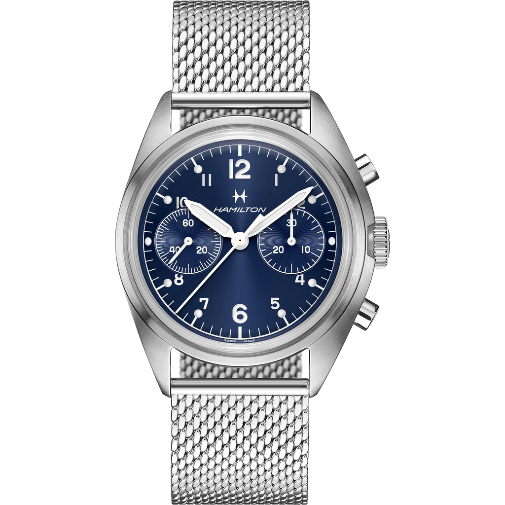 Relógio Hamilton Khaki Aviation Pilot Pioneer Mecanico Chrono 40mm - H76409140