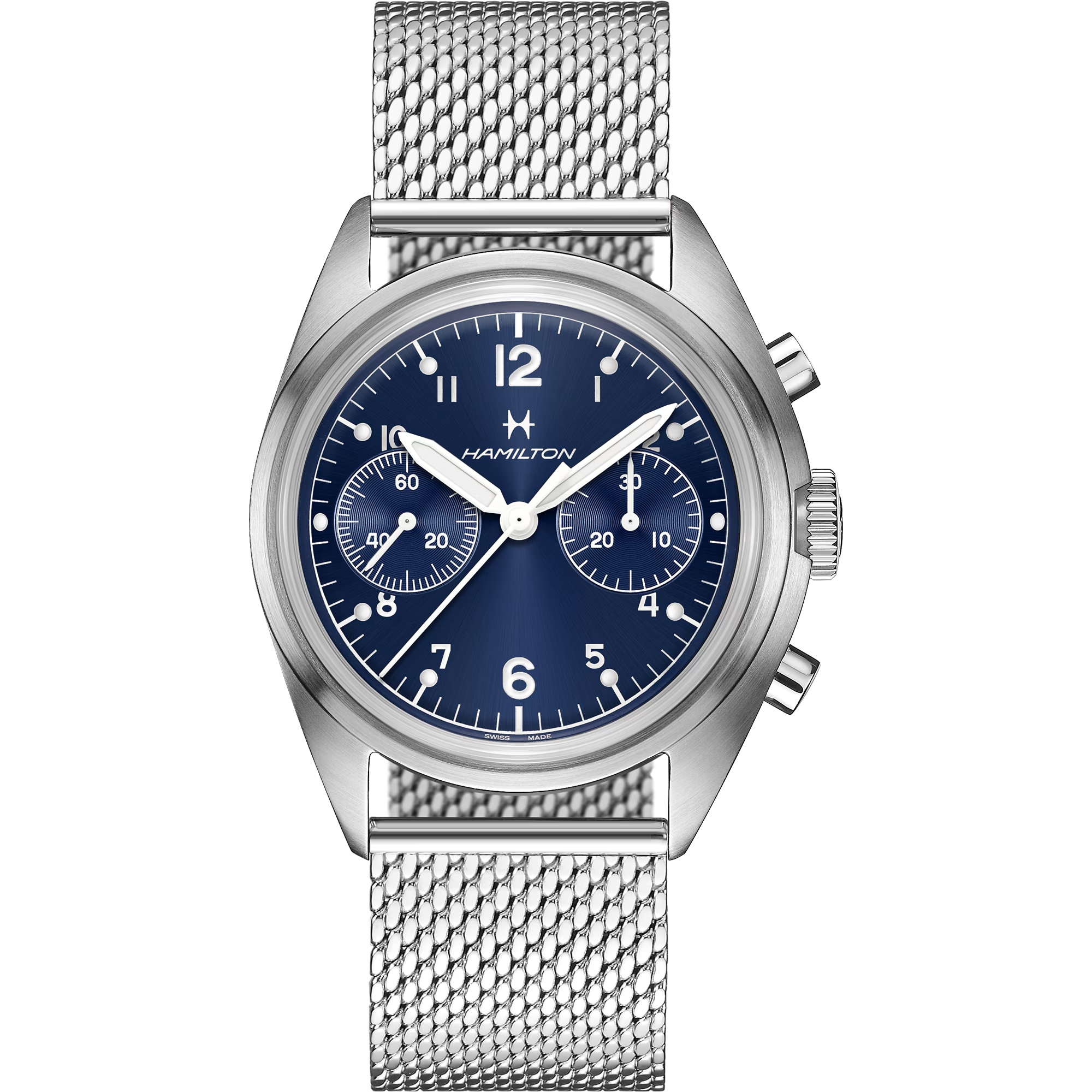 Relógio Hamilton Khaki Aviation Pilot Pioneer Mecanico Chrono 40mm - H76409140