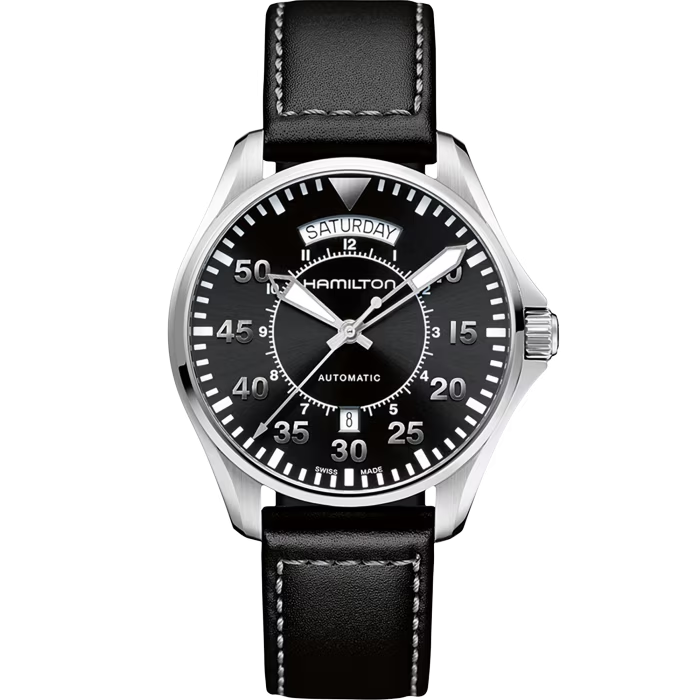 Relógio Hamilton Khaki Aviation Pilot Day Date Automatico 42mm - H64615735