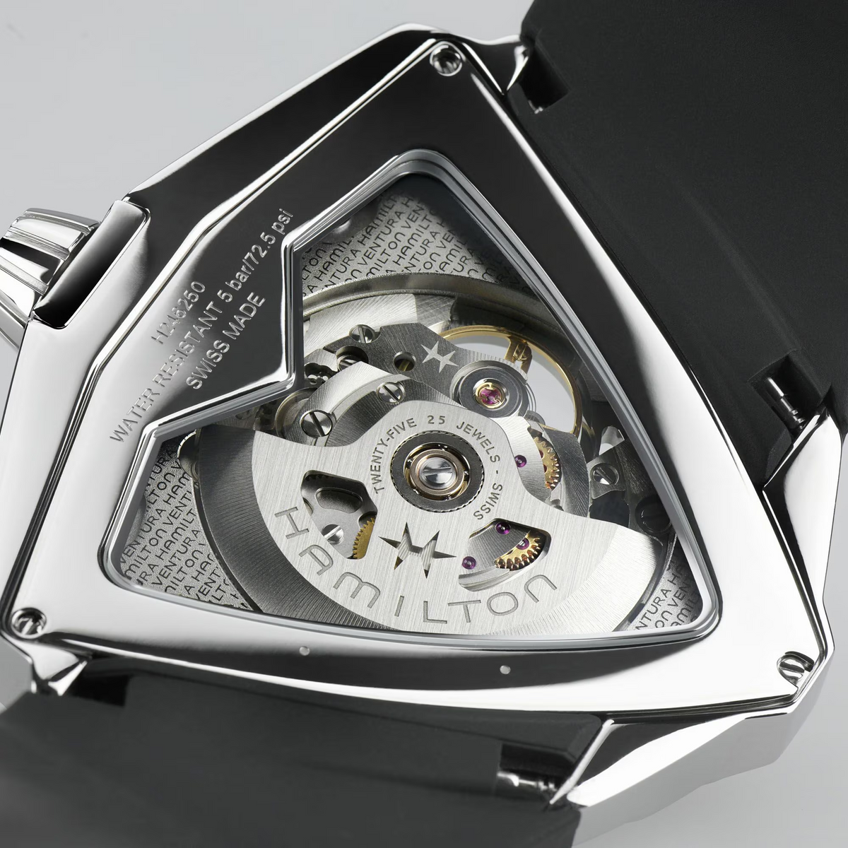 Relógio Hamilton Ventura XXL Skeleton Automatico 46mm x 46mm - H24625330
