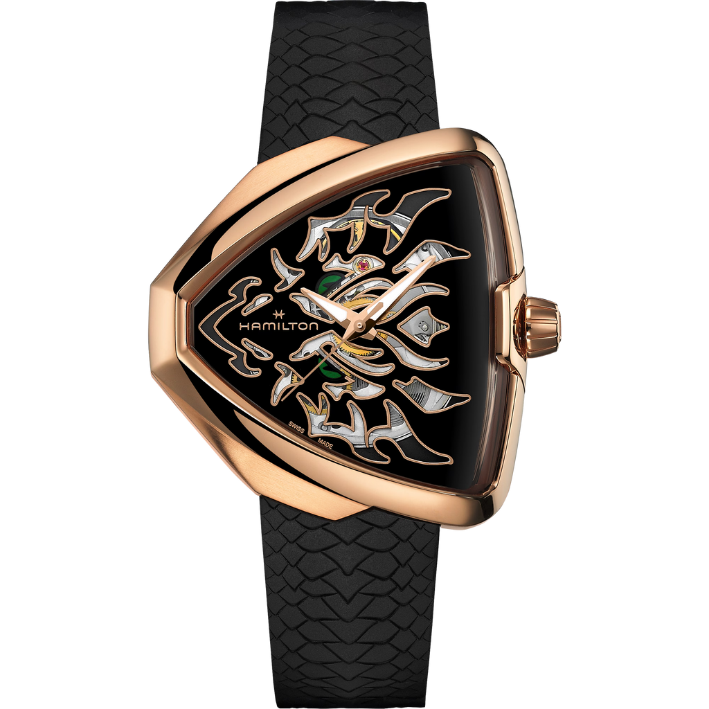Relógio Hamilton Ventura Elvis80 Skeleton Auto 42mm x 45mm - H24525332
