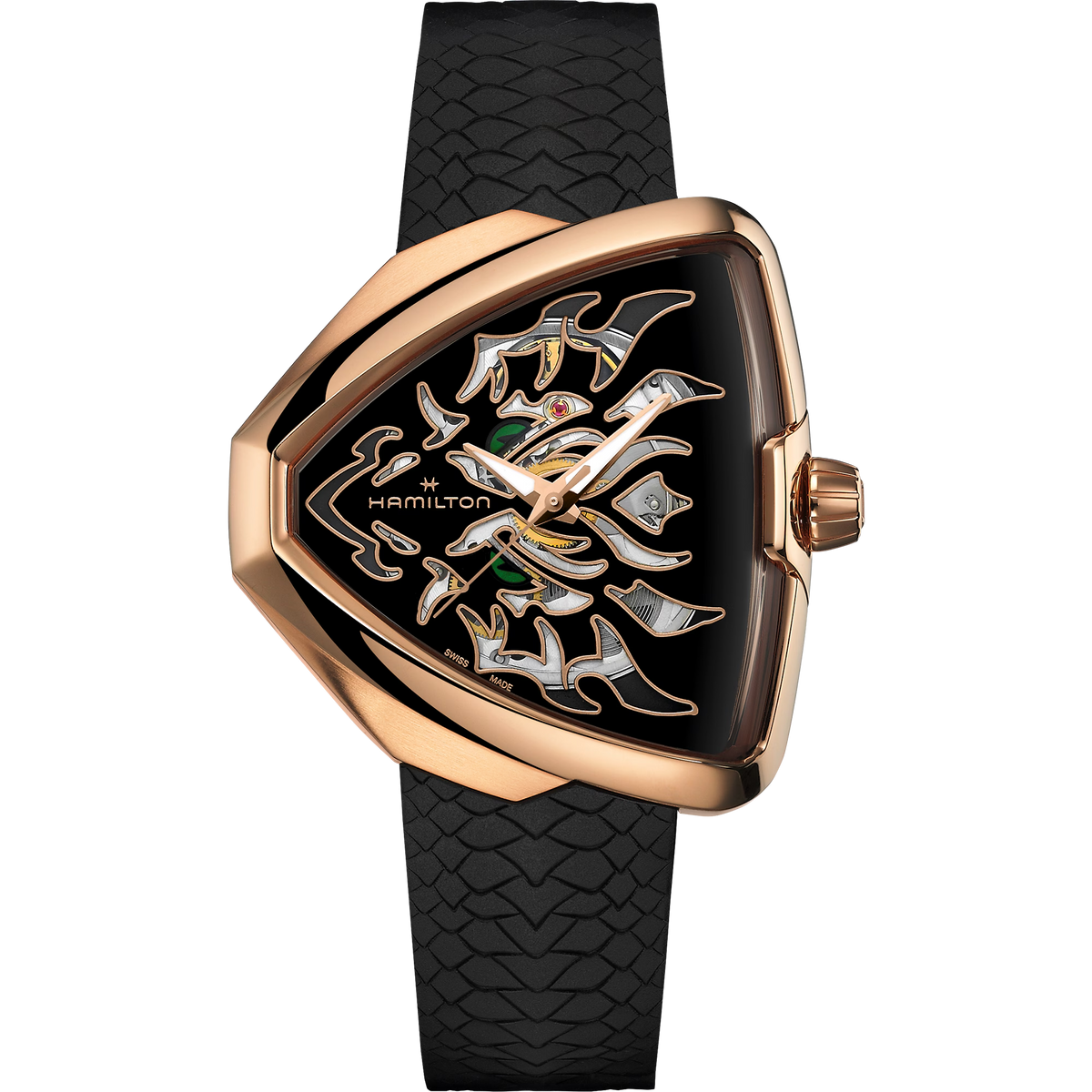 Relógio Hamilton Ventura Elvis80 Skeleton Auto 42mm x 45mm - H24525332
