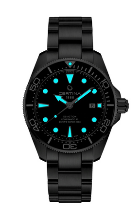 Relógio Certina DS Action Diver 43 mm Powermatic 80 - C032.607.11.051.00