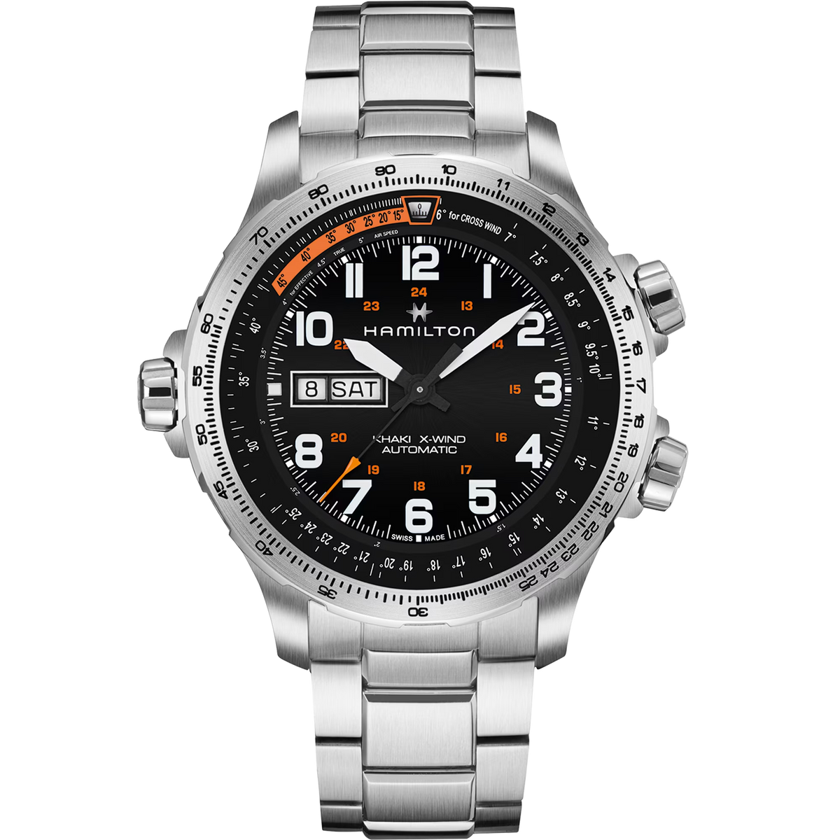 Relógio Hamilton Khaki Aviation X-Wind Day Date Automatico 45mm - H77755133