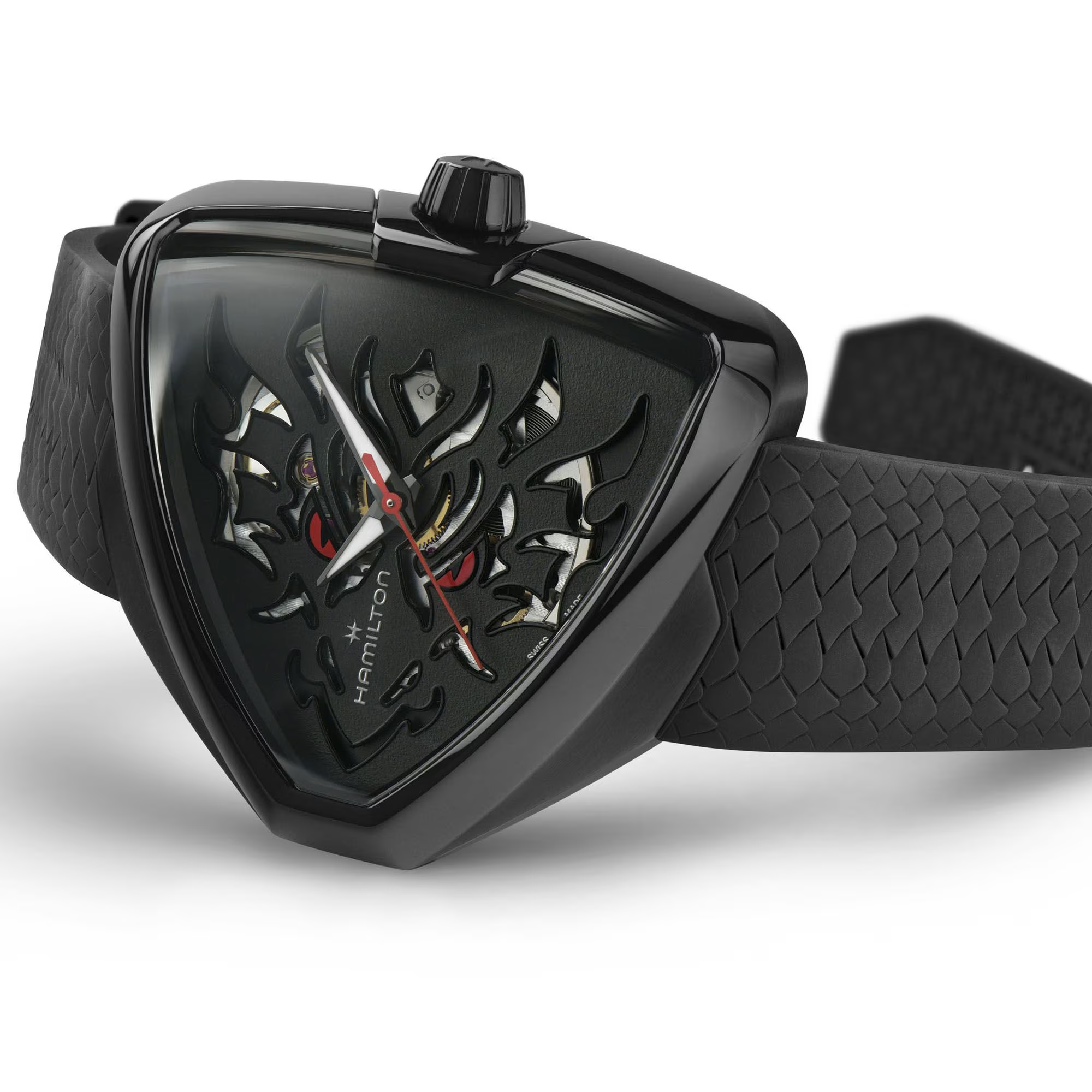 Relógio Hamilton Ventura Elvis80 Skeleton Auto 42mm x 45mm - H24535332