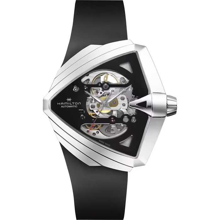 Relógio Hamilton Ventura XXL Skeleton Automatico 46mm x 46mm - H24625330