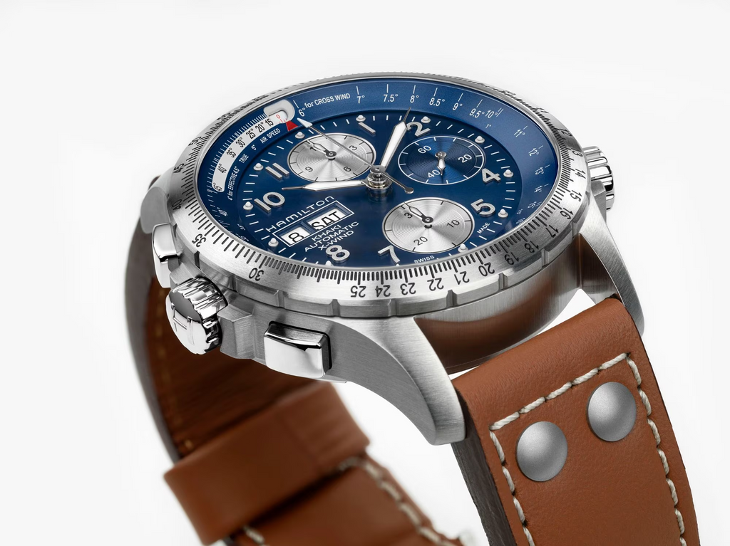 Relógio Hamilton Khaki Aviation X-Wind Automatico Chrono 44mm - H77506540