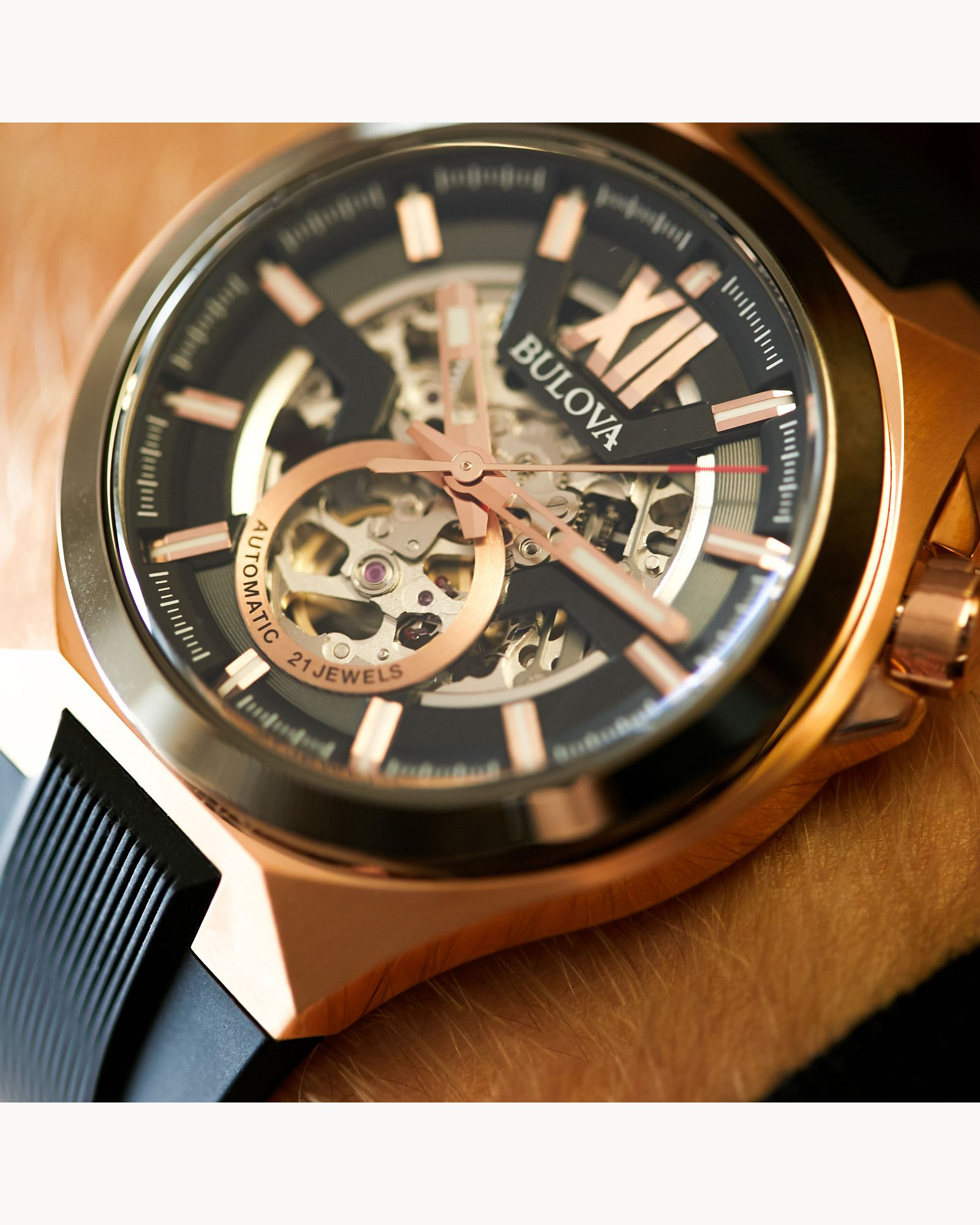 Reloj Bulova Máquina Automático - 98A177