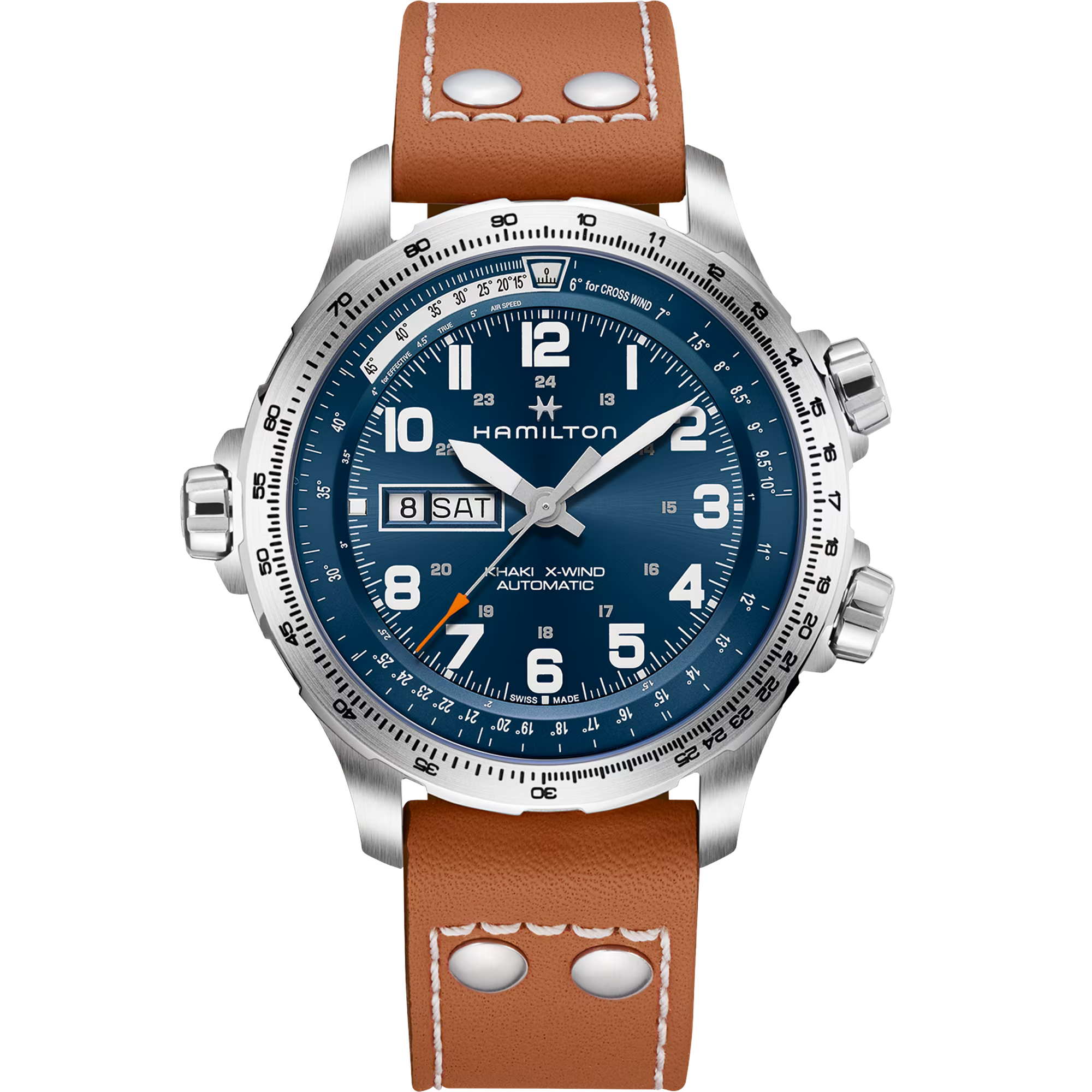 Relógio Hamilton Khaki Aviation X-Wind Day Date Automatico 45mm - H77765541