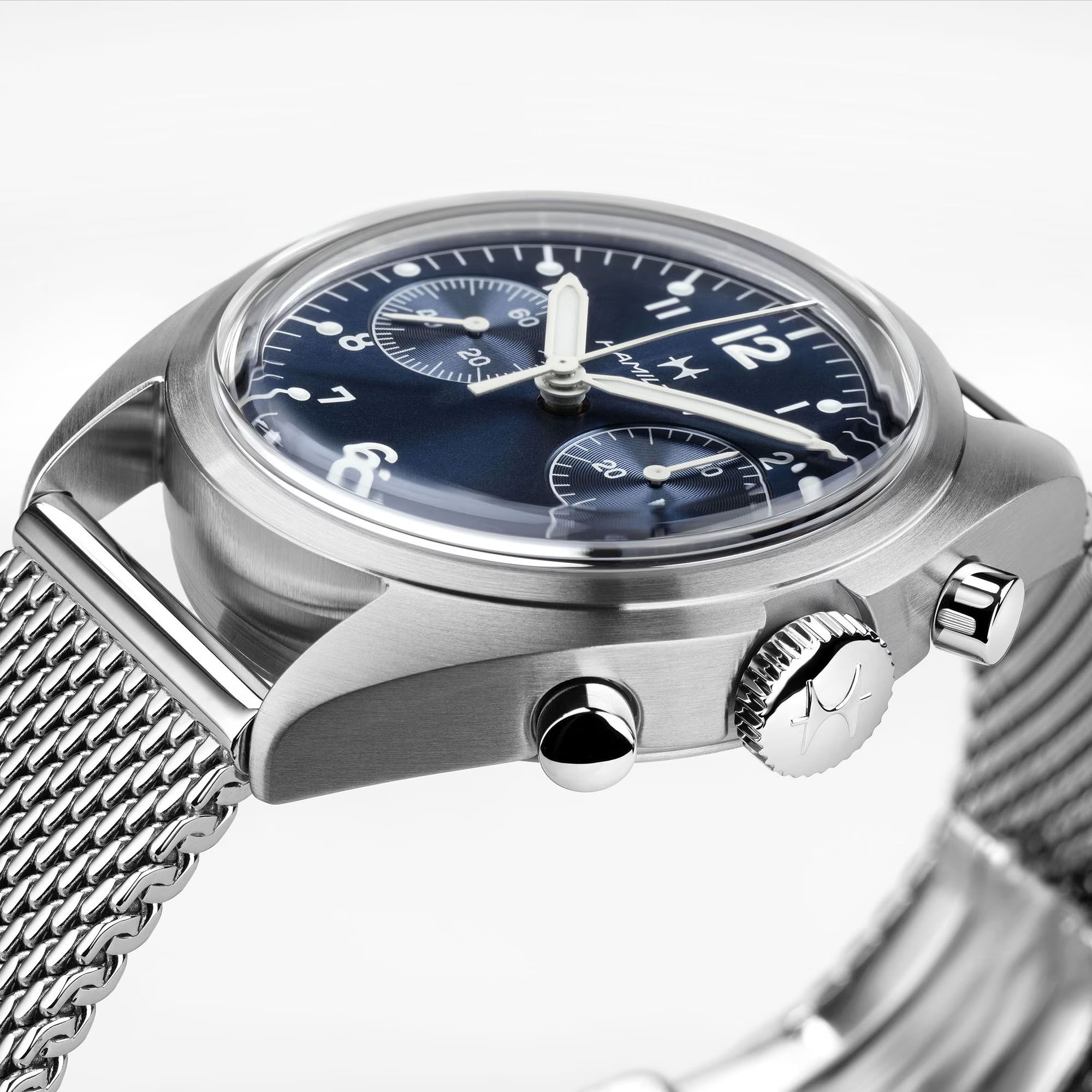 Relógio Hamilton Khaki Aviation Pilot Pioneer Mecanico Chrono 40mm - H76409140