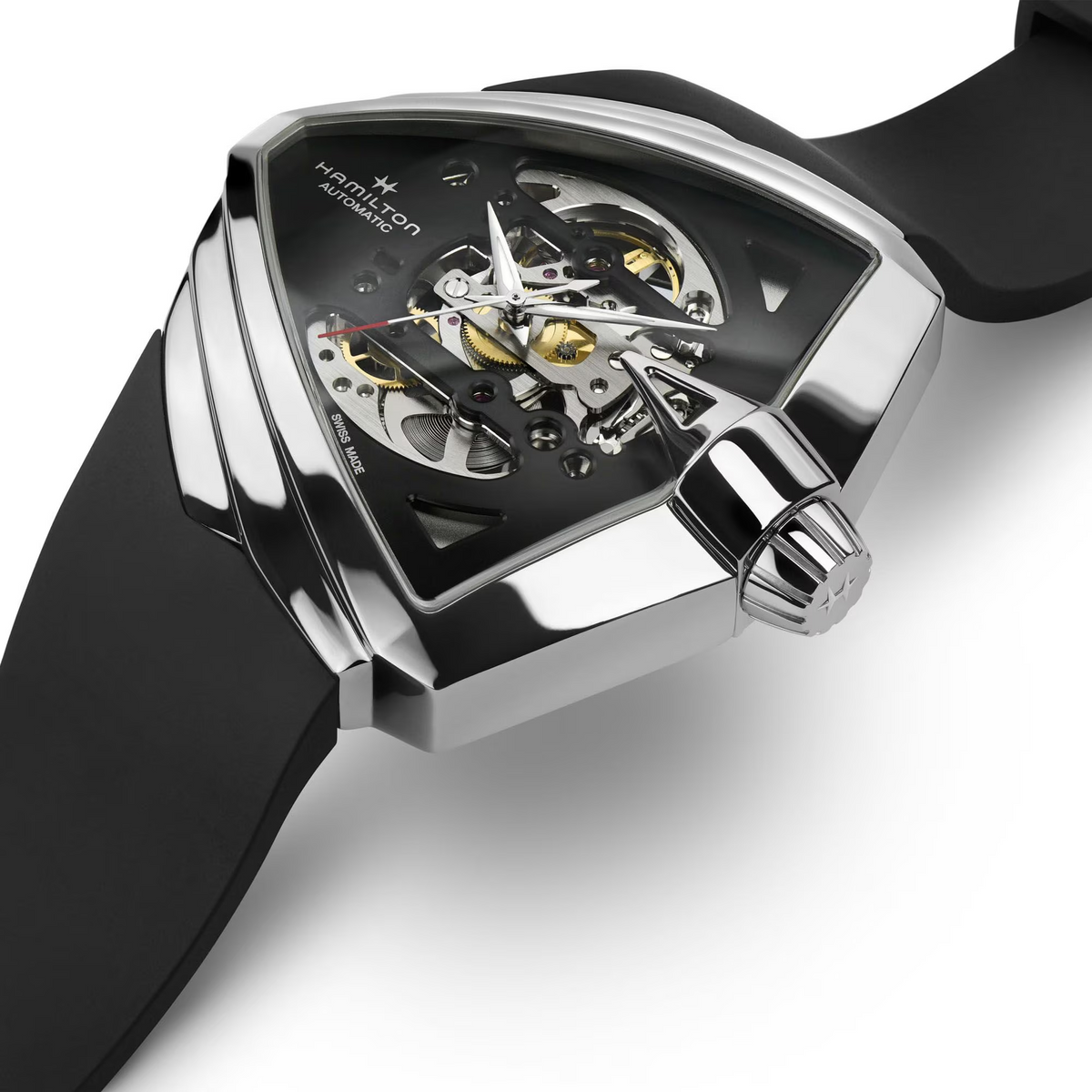 Relógio Hamilton Ventura XXL Skeleton Automatico 46mm x 46mm - H24625330