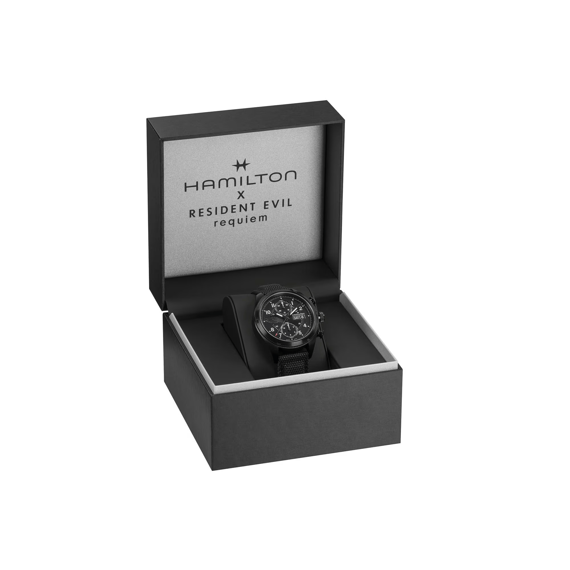 Relógio Hamilton Khaki Field Auto Chrono Resident Evil Requiem Limited Edition