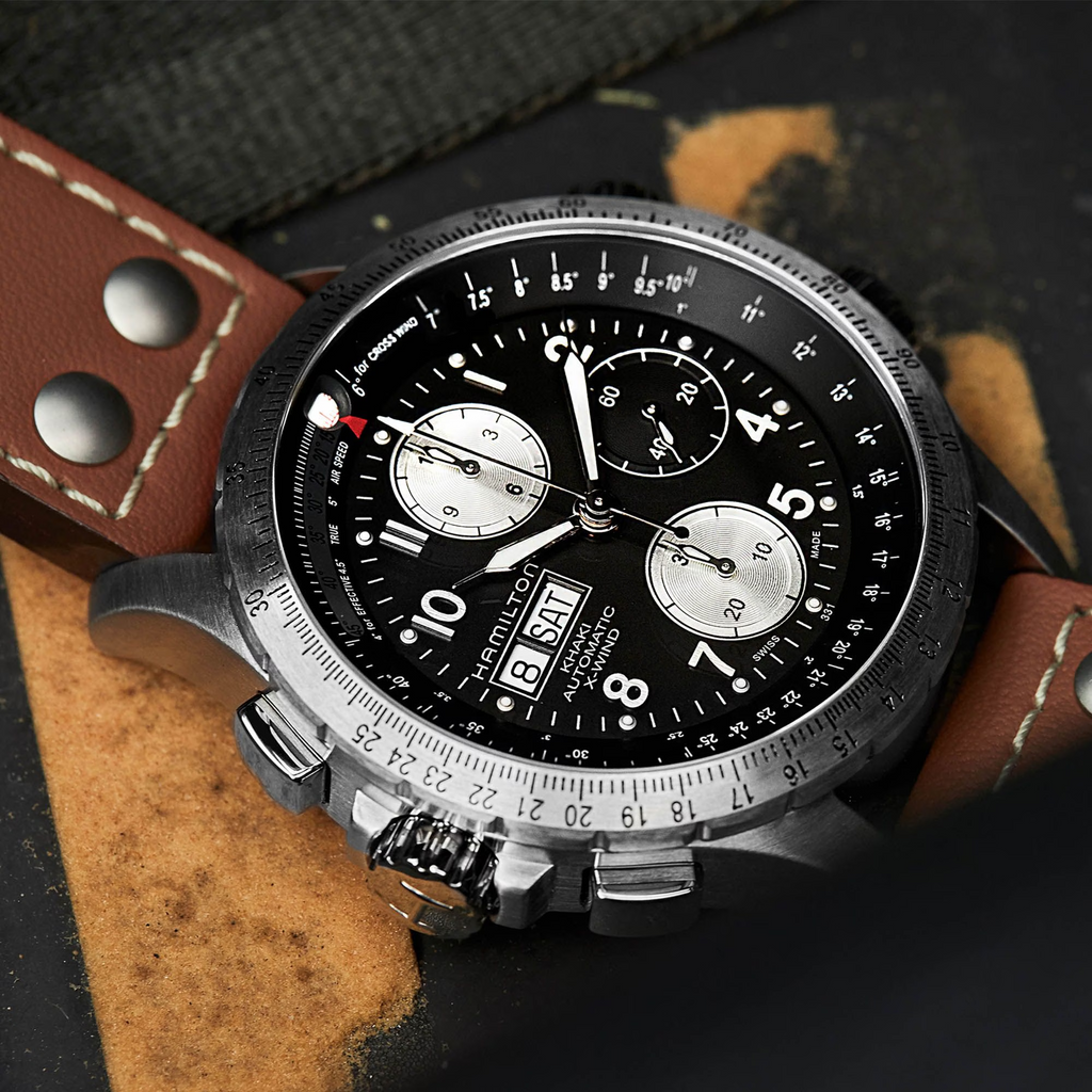 Relógio Hamilton Khaki Aviation X-Wind Automatico Chrono 44mm - H77616533