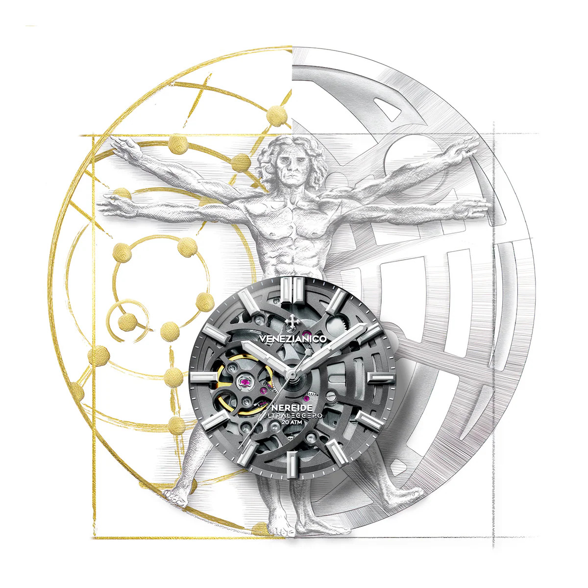 Venezianico Nereide Ultraleggero 42 Watch - 3921508C