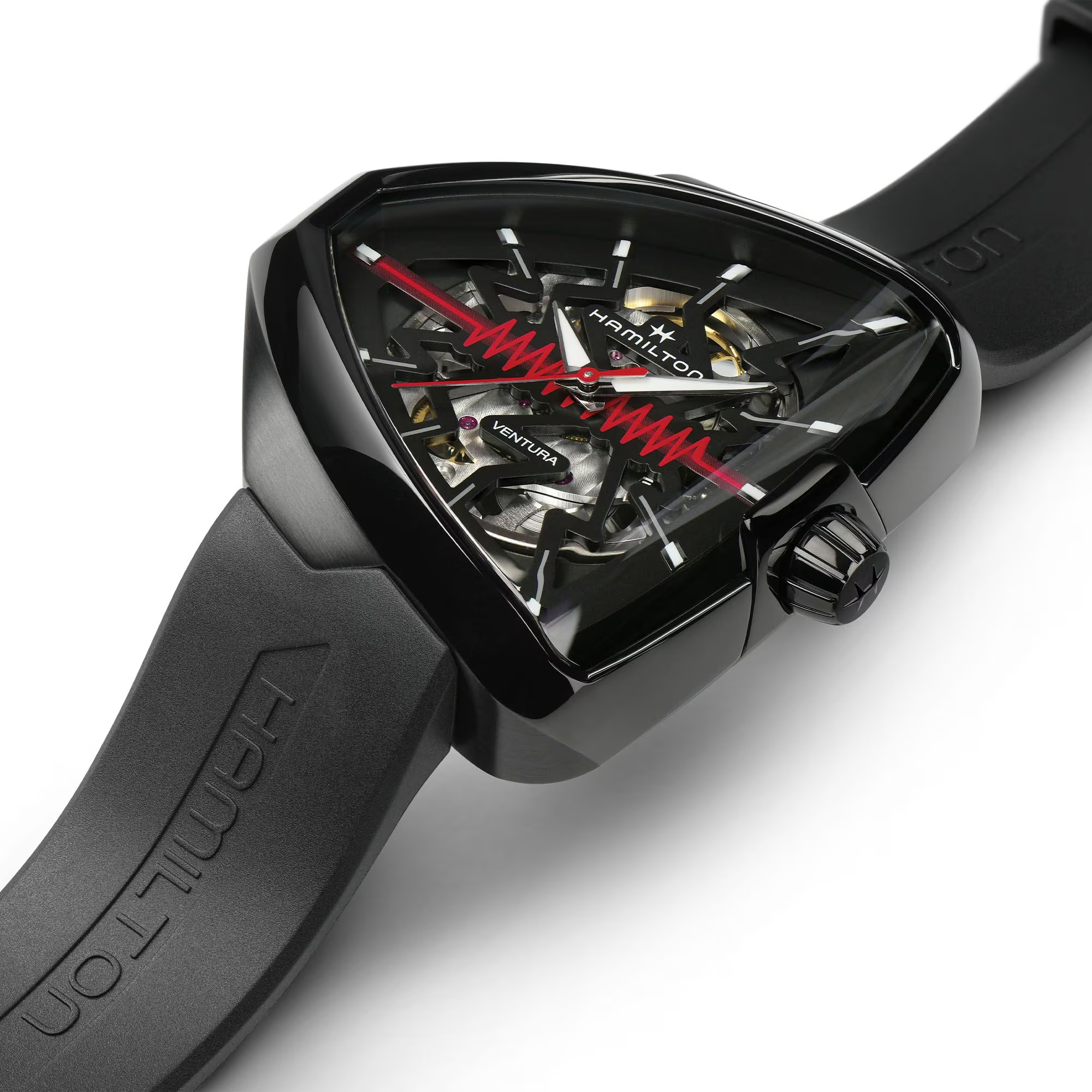 Relógio Hamilton Ventura Elvis80 Skeleton Auto 42mm x 45mm - H24535331
